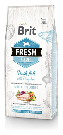 Brit Fresh Fish &amp; Pumpkin Adult Large Muscles &amp; Joints 12kg