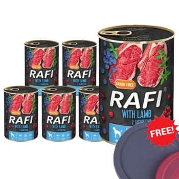 Dolina Noteci Rafi With Lamb 6x400g+Can lid FREE!