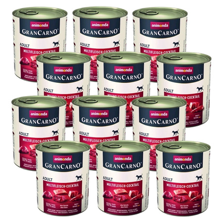 no pork Animonda GranCarno Adult Dog Meat Cocktail 12x800g