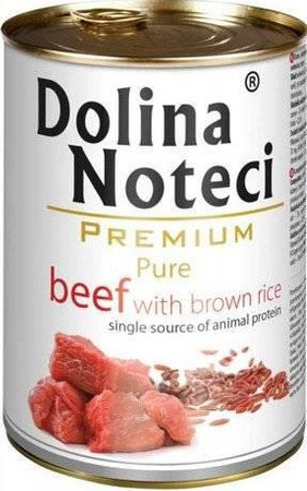 no pork Dolina Noteci Premium Pure Beef with Brown Rice 6x800g