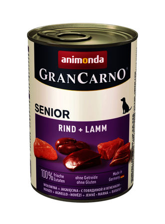 no pork Animonda GranCarno Senior Beef and Lamb 6x400g
