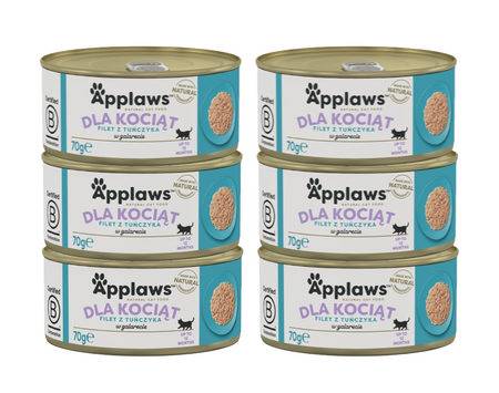 Applaws Cat Kitten Tuna for Kittens 6x70g Can