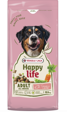 VERSELE-LAGA Happy Life Adult with Lamb 12.5kg – food for adult, large dogs with lamb