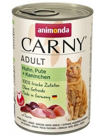 Animonda Cat Carny Adult Chicken, Turkey and Rabbit 6x400g