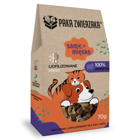 Paka Zwierzaka Freeze-dried delicacy Samo Meięsko LAMB 70g