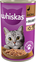 WHISKAS Wet Cat Food 1+ with Duck Jell-O 400g