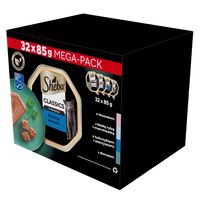 SHEBA Classics Fish Flavours trays 32x85g