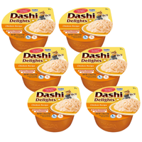 Inaba DASHI complementary cat food- chicken and cheese flavored broth 6x70 g