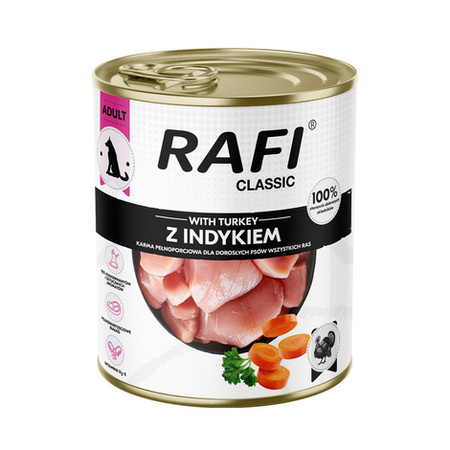 DOLINA NOTECI Rafi Classic wet dog food with turkey 6x800g