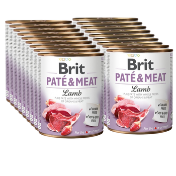 no pork Brit Pate & Meat Lamb 18x800g