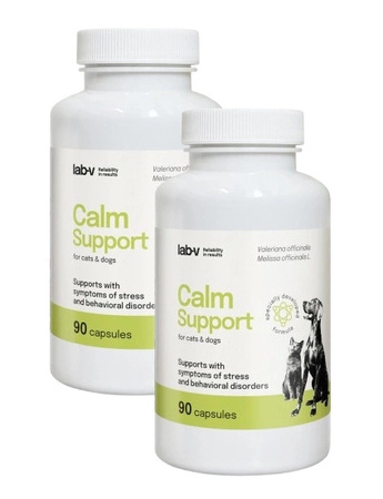Lab-v Calm Support – Support for stress symptoms and behavioural disorders 2x90 capsules