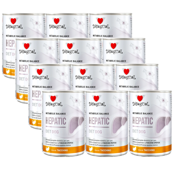 Disugual Wet dog food Veterinary HEPATIC Turkey (adult) 12x400g