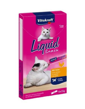 Vitakraft Cat Liquid-Snack with Chicken 6x15g