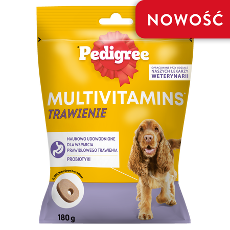 PEDIGREE Multivitamins Digestion - complementary food for adult dogs, chicken flavor 180 g