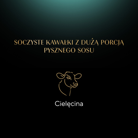 SHEBA Sauce Collection tray 85g – complete wet food for adult cats, chunks with veal, in sauce