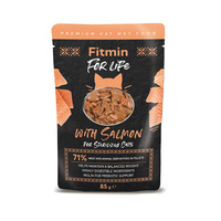 no pork Fitmin Cat For Life Sterilized Salmon 85g