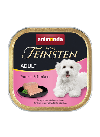 no pork Animonda Dog Vom Feinsten Adult Turkey with Ham 150g