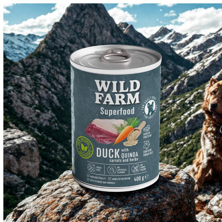 WILD FARM Superfood Duck 400g grain-free dog food