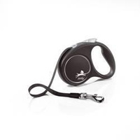 Flexi leash Black Design L Tape 5m Up to 50kg Black