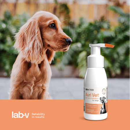 Lab-v Auri Vet - ear care product for dogs, 75 ml