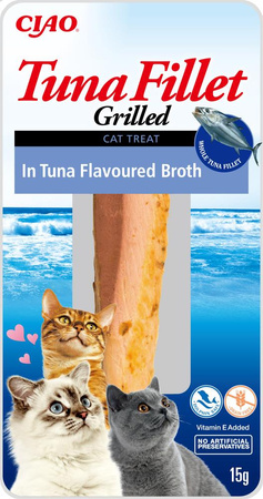 no pork INABA Tuna Fillet for cats - Tuna in tuna broth 15g