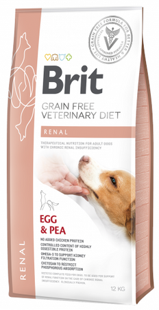 Brit Grain Free Veterinary Diets Dog Renal Egg &amp; Peas 12kg