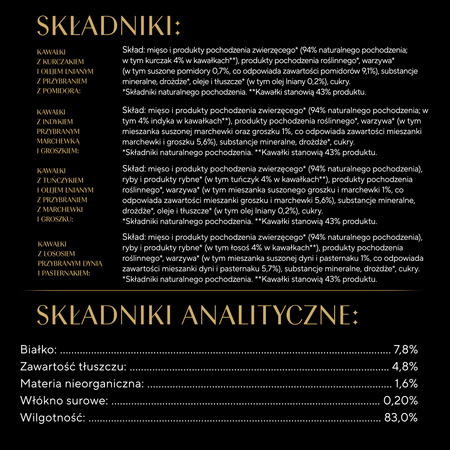 SHEBA Nature’s Collection Selection of Flavours 40x85 g – complete wet food for adult cats, in sauce