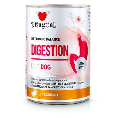Disugual Wet dog food Veterinary DIGESTION Turkey (adult) 12x400g