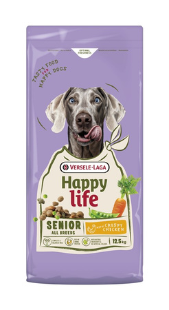 VERSELE-LAGA Happy Senior with Chicken 12.5kg - food for senior dogs with chicken