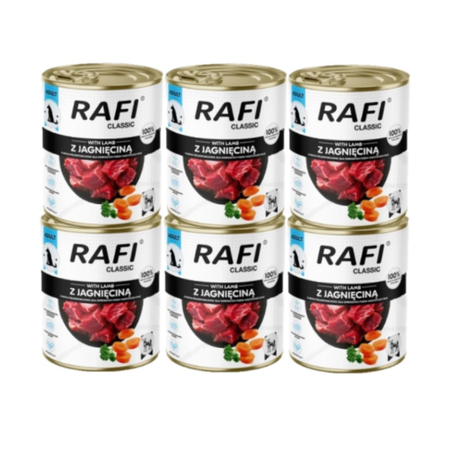 DOLINA NOTECI Rafi Classic wet dog food with lamb 6x800 g