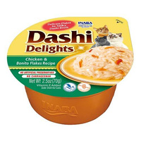 Inaba DASHI complementary cat food- scallop and chicken flavored broth70 g