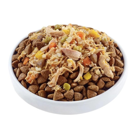 Applaws Taste Toppers Natural Wet Dog Food Chicken with Pumpkin Carrots and Peas in Bouillon 156g Can