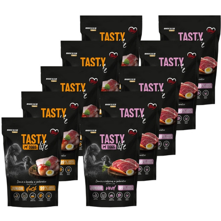 Tasty Dogs Life Junior Dish Mix of Flavors in Jelly 10x150g