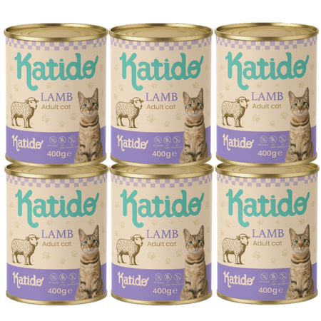 Katido Wet Cat Food with Lamb 6x400g