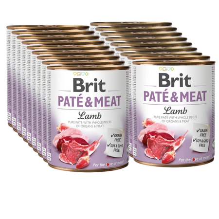 no pork Brit Pate & Meat Lamb 18x800g
