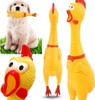 Dog toy rubber chicken with sound 30cm