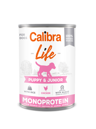 CALIBRA Dog Life Puppy &amp; Junior Chicken 6x400g