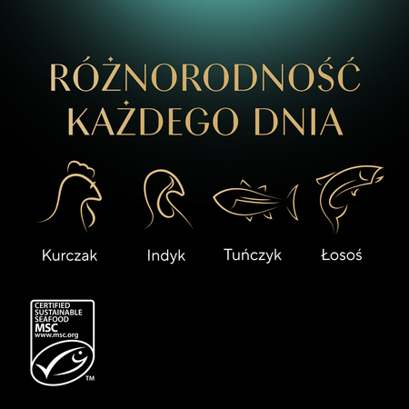 SHEBA Nature’s Collection Selection of Flavours 40x85 g – complete wet food for adult cats, in sauce