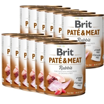 no pork Brit Pate & Meat with Rabbit 12x800g