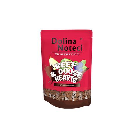 NO PORK Dolina Noteci Superfood Beef with Goose Hearts 10x300g