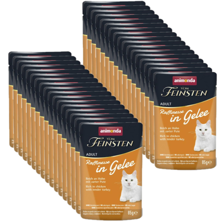 ANIMONDA Vom Feinsten Raffinesse chicken with turkey in jelly 36x85g