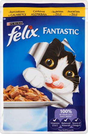 NO PORK Felix Fantastic Chicken in Jelly 26x85g