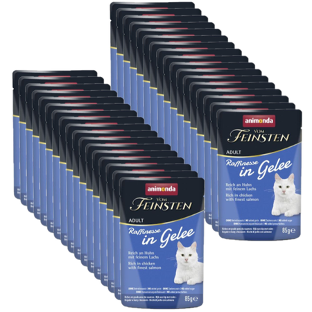 ANIMONDA Vom Feinsten Raffinesse chicken with salmon in jelly 36x85g