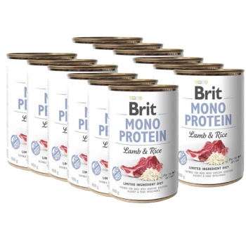 no pork Brit Mono Protein with Lamb and Rice 12x400g
