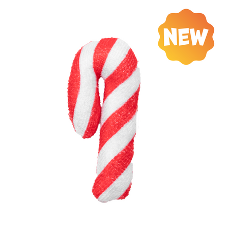 UNIQ PETS PLUSH TOY FOR CATS PURRNIP candy cane with catnip 5x9cm