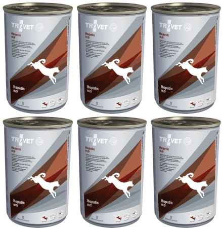 no pork TROVET HLD Hepatic for Dogs Can 6x400g