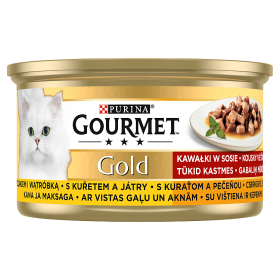 Purina Gourmet Gold Chicken with Liver in Sauce 24x85g