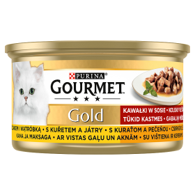 Purina Gourmet Gold Chicken with Liver in Sauce 85g