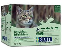 no pork BOZITA Multibox Meat & Fish Pieces in Jelly (12X85g)