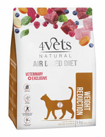 4Vets Natural Weight Reduction dried food for overweight and obese cats 1 kg